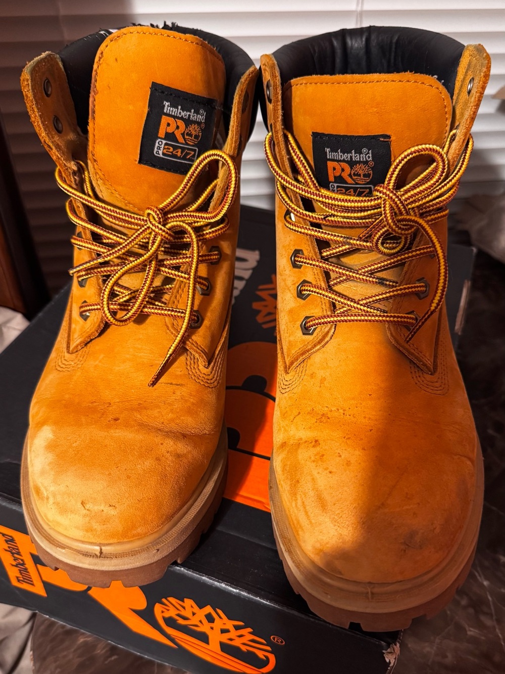 Timberland PRO Wheat/Black Lace-Up Work Boots